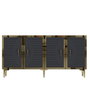 Hanah Home Consola Antracita y Dorado 150cm